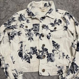 Workshop Andrea Jovine White Denim Roses Jacket